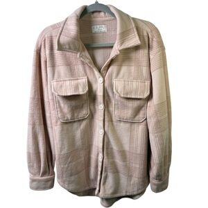 Z Supply Light Pink Plaid Shacket